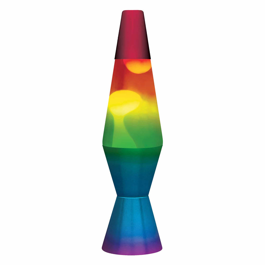 11.5″ LAVA LAMP RAINBOW – WHITE/TRICOLOR U1