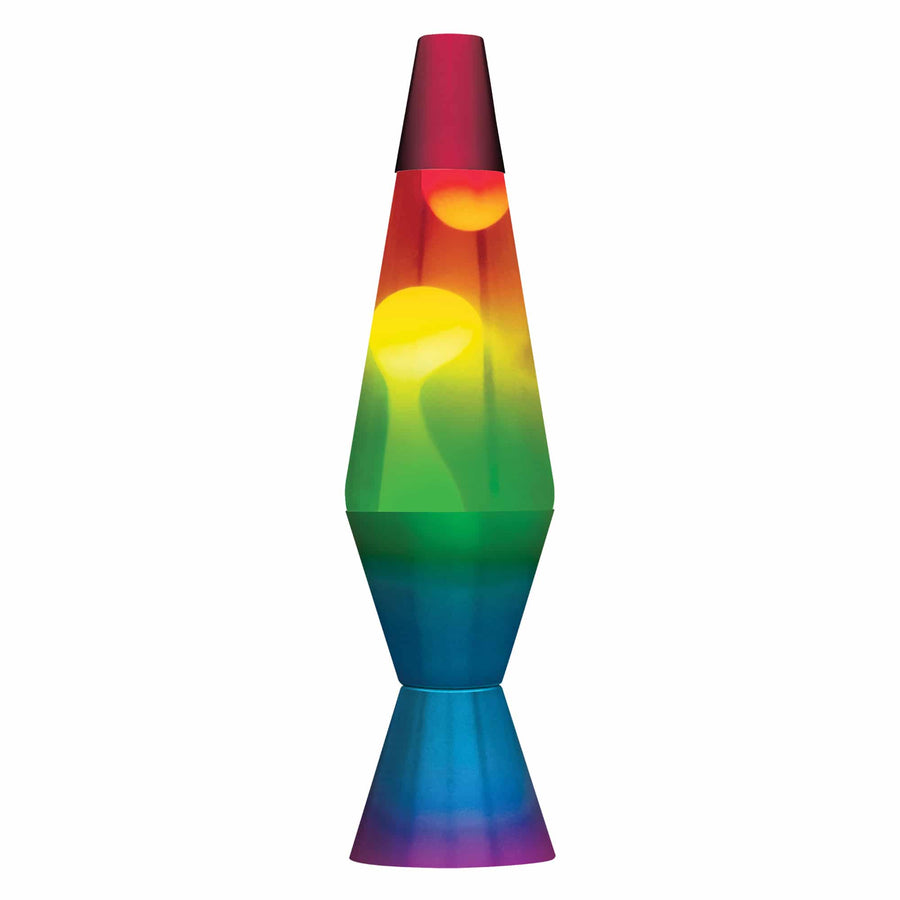 14.5” LAVA LAMP RAINBOW – WHITE/CLEAR/TRICOLOR V0