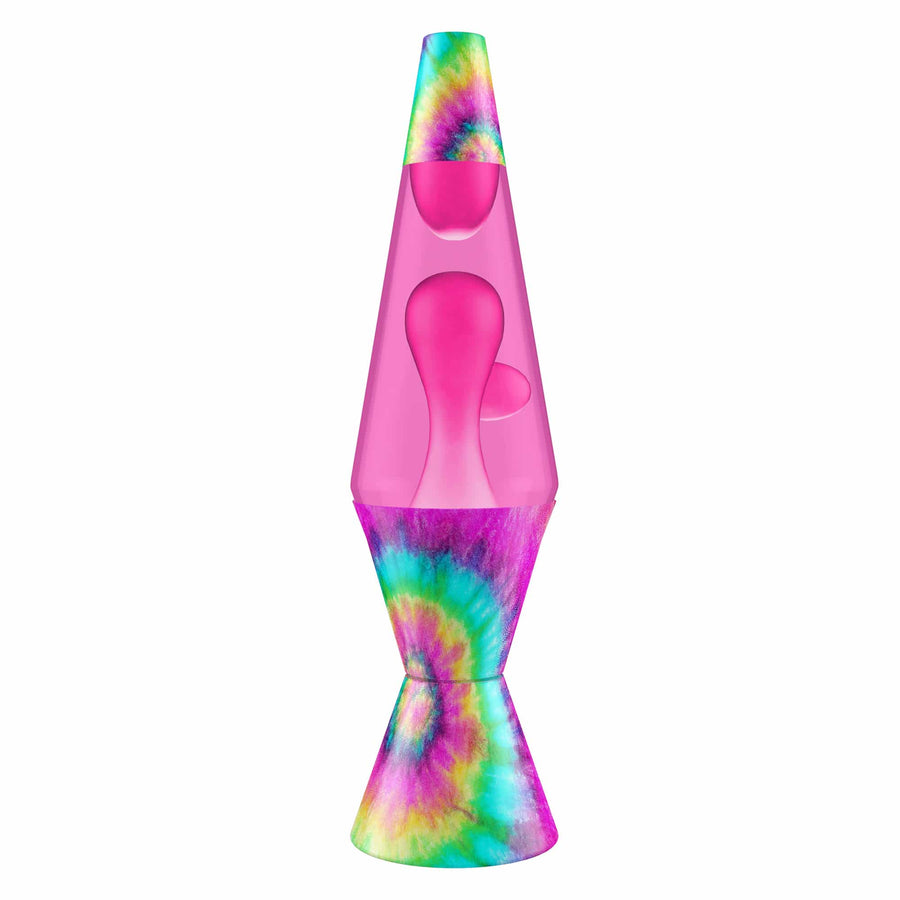 14.5″ LAVA LAMP – TIE DYE PINK SPIRAL F2