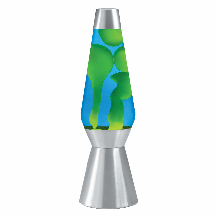 27″ LAVA LAMP GRANDE – YELLOW/BLUE/SILVER N5