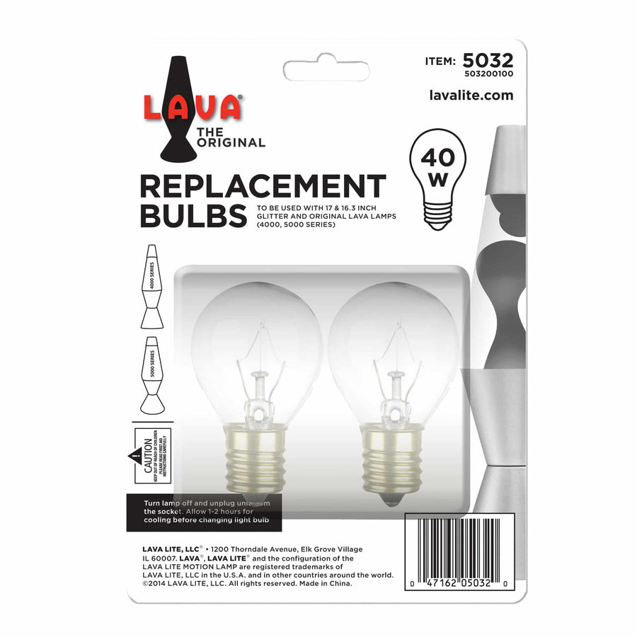 40W LAVA LAMP LIGHT BULB A15 X2